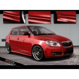 Накладки на пороги XR на Skoda Fabia II